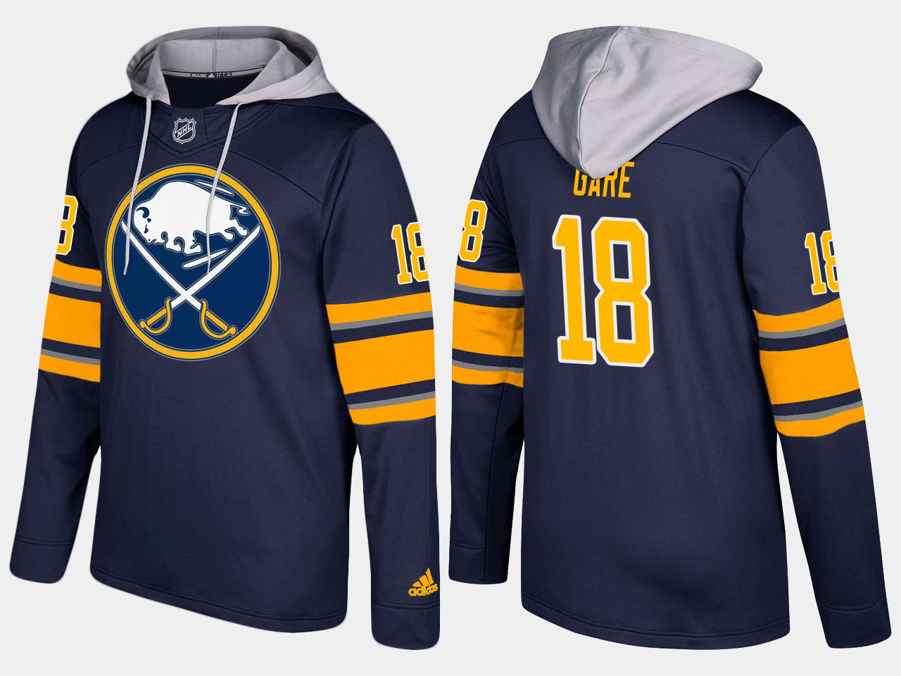 NHL Men Buffalo sabres retired #18 danny gare blue  hoodie